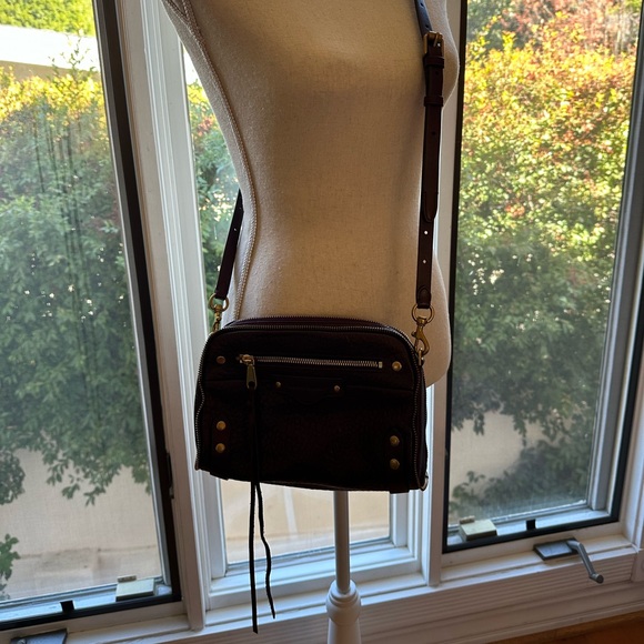 Rebecca Minkoff Crossbody Deep Purple like new condition medium size - Picture 8 of 10